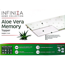  Memóriahabos Aloe Vera fedőmatrac - Infiniza 200x200x5 cm ágy és ágykellék