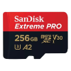  Memóriakártya SANDISK microSDXC Extreme PRO U3 V30 256 GB + adapter