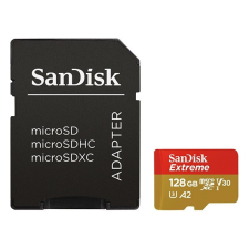 Memóriakártya SANDISK microSDXC Extreme U3 V30 128 GB + adapter memóriakártya