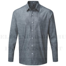  MEN'S COTTON SLUB CHAMBRAY h.u ing - Indigó