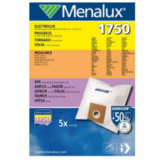 MENALUX 1750 5 db szintetikus porzsák + 1 microfilter kisháztartási gépek kiegészítői