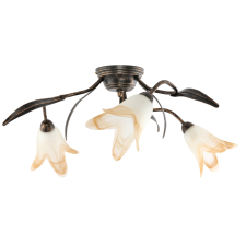  Mennyezeti lámpa fekete óarany fehér-narancs ernyővel MARKOS NEGRO 10-772 világítás