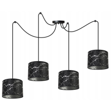  MENNYEZETI LÁMPA, PÓK MINTÁS LÁMPABURNY, EZÜST világítás