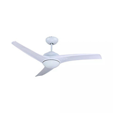  - Mennyezeti ventilátor lámpa, fehér (3 lapát, 15W LED) világítás