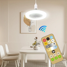 Mennyezeti ventilátoros LED lámpa E27 foglalattal + távirányító világítás