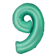  Menta 9-es Mint Mat szám fólia lufi 76 cm party kellék