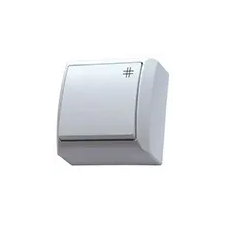 Mentavill Kapcsoló (107), kereszt, falon kívüli (Mini) villanyszerelés