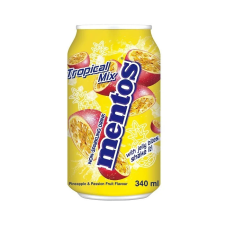 Mentos Tropical Mix trópusi gyümölcs ízű üdítő zselédarabokkal 340ml üdítő, ásványviz, gyümölcslé