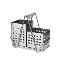 Mercaton Evőeszköz- és edénytartó 2 acélrekesszel konyhai eszköz
