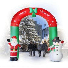 Mercaton Felfújható karácsonyi kapu - 240 cm - IP44 - 9 LED - hálózati tápellátás kültéri izzósor