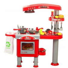 Mercaton Malplay gyerekkonyha elszívóval Szemeteszsák Mosogató Sütő és Kiegészítők 83 X 76 cm konyhakészlet