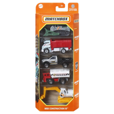 Mercaton MATCHBOX 5 DARABOS FÉMAUTÓ KÉSZLET MBX ÉPÍTŐIPAR III MÉRETARÁNY 1:64 autópálya és játékautó