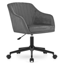 Mercaton Mink Bársony Forgószék - Szürke/Fekete - 61x68x75-86 cm forgószék