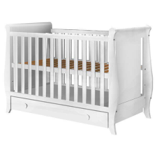 Mercaton &quot;Hubners Mira 120x60 cm fehér fa gyerekágy fiókkal&quot; kiságy, babaágy