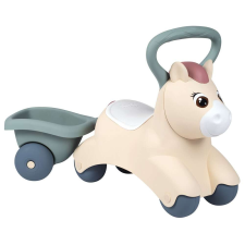 Mercaton Smoby Pony tolható autó utánfutóval lábbal hajtható járgány