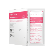 Mercator Dermagel Gyno steril sebészeti púdermentes latex kesztyű nőgyógyászati, hosszított 50 pár