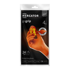 Mercator GoGrip Orange púdermentes nitril védőkesztyű narancssárga 4db védőkesztyű