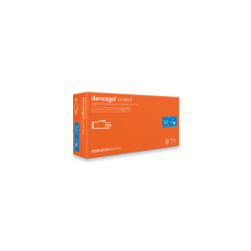 Mercator Medical Dermagel latexre mártott orvosi púdermentes latex kesztyű - Fehér - S