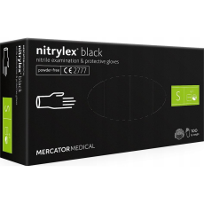 Mercator Medical Egyszer használatos S védőkesztyű - Fekete (100db) (RD30104002)