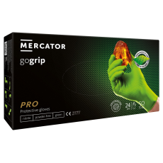 Mercator Medical MERCATOR gogrip Zöld háromszoros vastagságú munkavédelmi nitril kesztyű minden területre, 50db - XL
