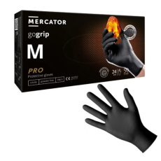 Mercator Medical Zrt MERCATOR GoGrip Black Gumikesztyű M-es