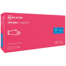 Mercator Nitrylex magenta nitril kesztyű M méret