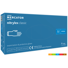 Mercator Nitrylex White púdermentes nitril vizsgálókesztyű fehér 100db védőkesztyű