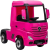 Mercedes Actros 12 V 4 Motoros 4x45 W Elektromos Kisautó 5241 - 2.4 GHz, Szülői Távirányítóval, Nyitható Ajtóval, EVA Kerekekkel, Rózsaszín (5241)