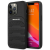 Mercedes AMG AMHCP14LGSEBK iPhone 14 Pro 6.1" fekete/fekete keménytokos bőr dombornyomott vonalak