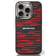 Mercedes AMG AMHMP16S24SSRRK Silicone Graphics MagSafe MagSafe-kompatibilis keménytok iPhone 16 - fekete tok és táska