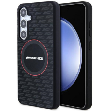 Mercedes AMG AMHMS24S23SMRK Samsung S24 S921 fekete keménytok szilikon Carbon MagSafe minta tok és táska