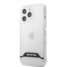 Mercedes AMG iPhone 11 (6,1") átlátszó fehér csíkos hátlap tok tok és táska