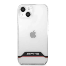 Mercedes AMG PC/TPU piros csíkok hátlapja iPhone 13 mini átlátszóhoz tok és táska