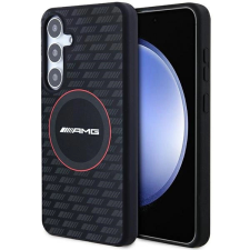 Mercedes AMG Silicone Carbon Pattern MagSafe kompatibilis tok Samsung Galaxy S24+ - fekete tok és táska