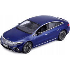  Mercedes-Benz EQS 2022 játékkocsi kék színben autópálya és játékautó