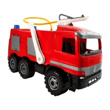  Mercedes-Benz műanyag tűzoltó autó - 65 cm autópálya és játékautó