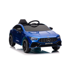 Mercedes CLA 45s AMG akkumulátoros kék gyermekautó 4x4 elektromos járgány