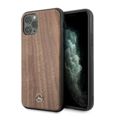 Mercedes Eredeti előlap tok Mercedes MEHCN65VWOLB iPhone 11 Pro Max Wood telefontok tok és táska