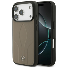 Mercedes Leather The Move Apple iPhone 17 Pro MagSafe hátlap tok, bézs tok és táska
