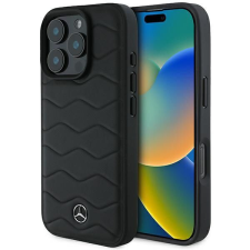 Mercedes MEHCP16L23RWRSK MB Waves Leather keménytok iPhone 16 Pro - fekete tok és táska