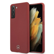 Mercedes MEHCS21MSILRE S21+ G996 piros keménytok Silicone Line tok és táska