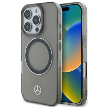 Mercedes MEHMP16X23HUOSK Silver Ring MagSafe-kompatibilis keménytok iPhone 16 Pro - fekete tok és táska