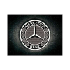 Mercedes RETRO Mercedes Benz - Logo Black - Hűtőmágnes