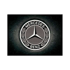 Mercedes RETRO Mercedes Benz - Logo Black - Hűtőmágnes hűtőmágnes