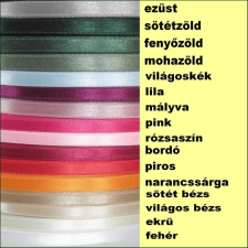 Merceries Szatén szalag - 9 mm széles - tekercses rövidáru