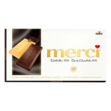 Merci Csokoládé MERCI 72% étcsokoládés 100g csokoládé és édesség