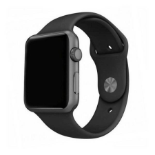 Mercury óraszíj szilikon Apple Watch 42/44/ 45 mm fekete okosóra kellék