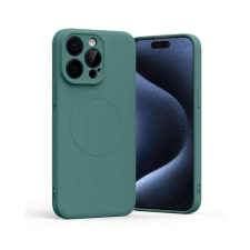 Mercury Semi-Silicon tok MagSafe iPhone 15 Pro Max zöld tok és táska