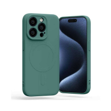Mercury Semi-Silicon tok MagSafe iPhone 15 Pro zöld tok és táska