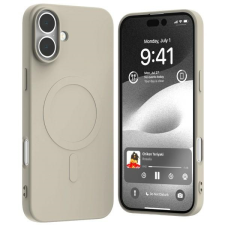 Mercury Semi-Silicone MagSafe-kompatibilis tok iPhone 16 Plus - bézs tok és táska